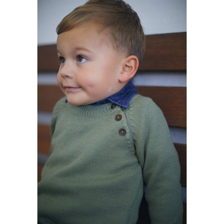 Copenhagen Colors Sage Green Merino Classic Pullover 2