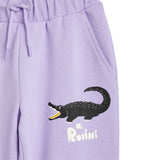 Mini Rodini Crocodile Purple Sweatpants 3