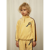 Mini Rodini Yellow Tennis Emb Terry Halfzip Collegegenser 3