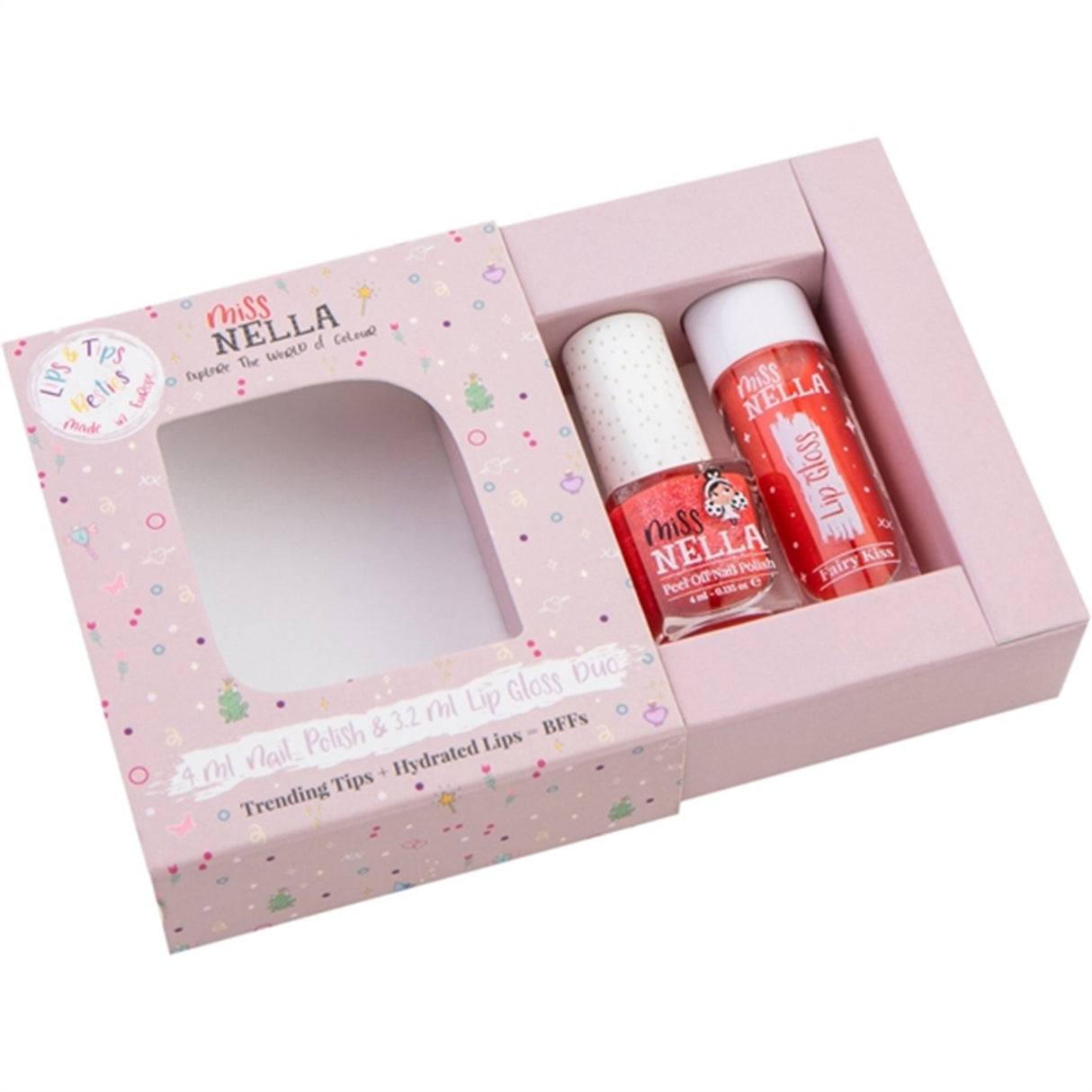 Miss Nella Lipgloss Fairy Kiss + Neglelakk Croco-Dazzle