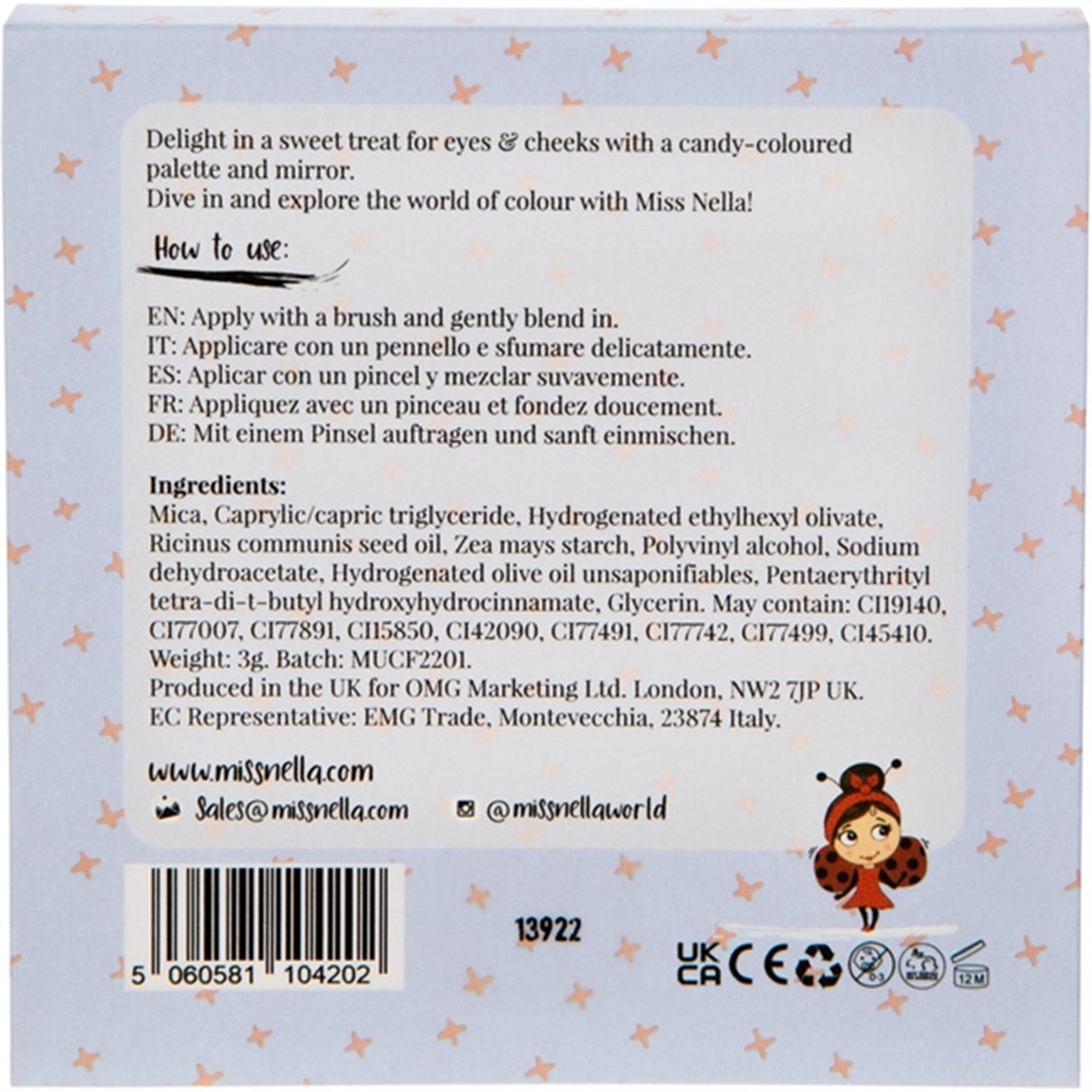 Miss Nella Øjenskygge Pallette Candy Fantasy