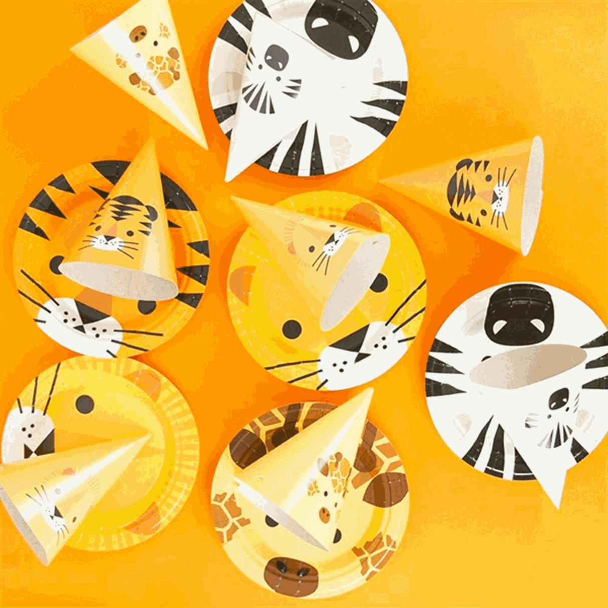 My Little Day Safari Party Hats 8 stk 2