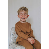 Monsieur Mini Waffle Sweatshirt Suger Brown