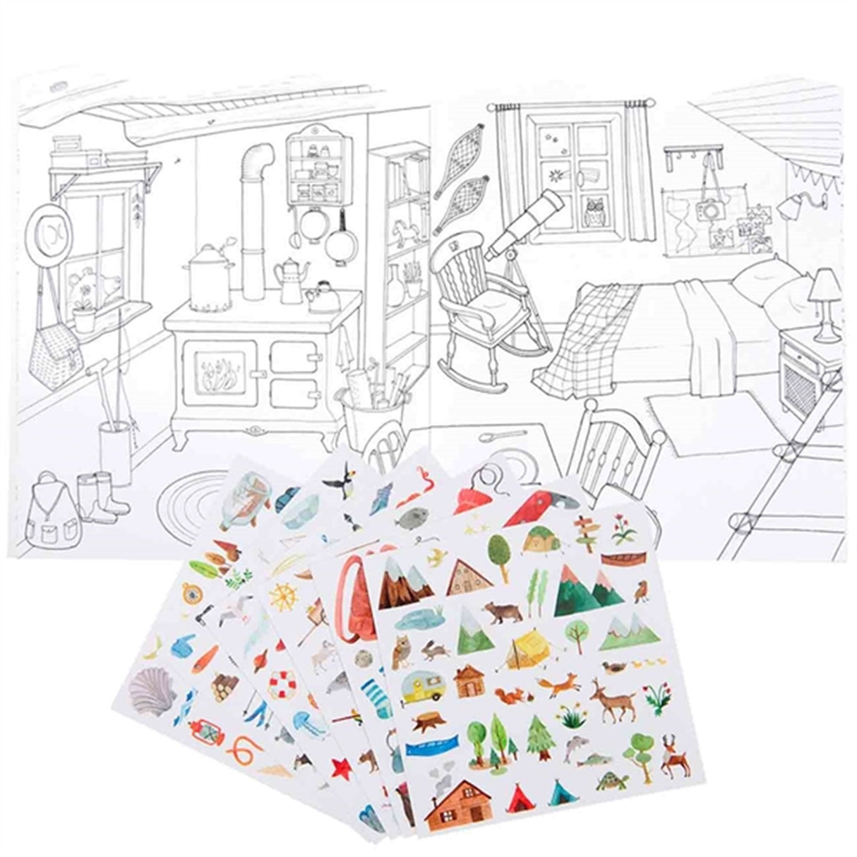 Moulin Roty Klistermærkebog - Oplev verden