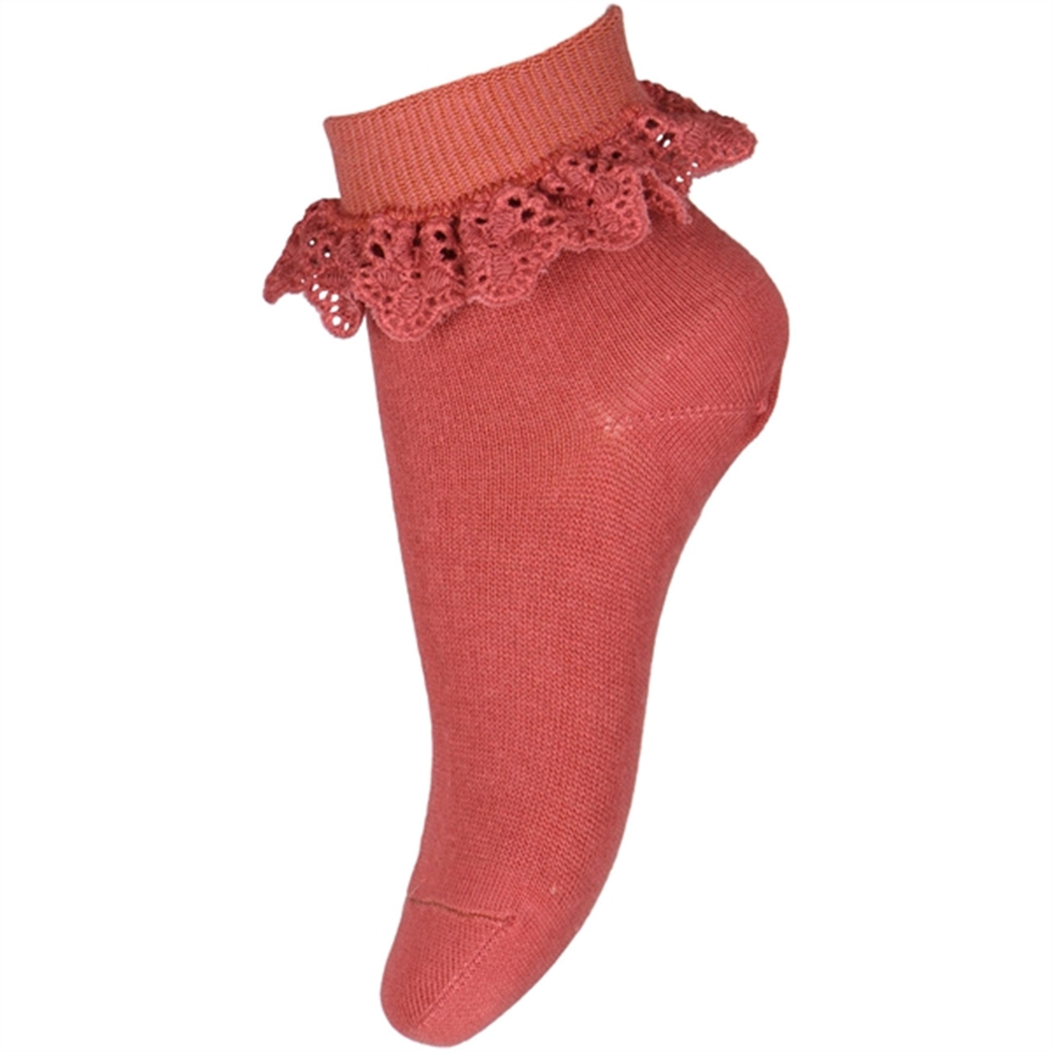 MP 527 Cotton Lace Socks 4270 Marsala