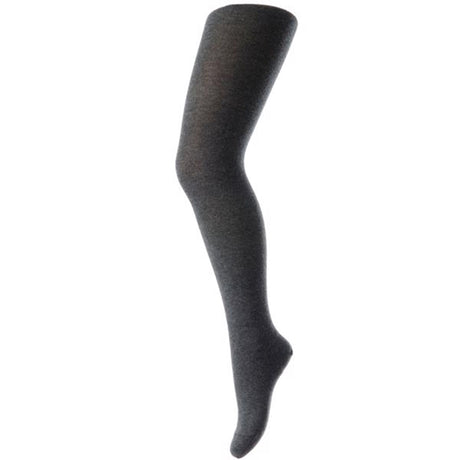 MP 327 Wool/Cotton Plain Tights 497 Dark Grey Melange