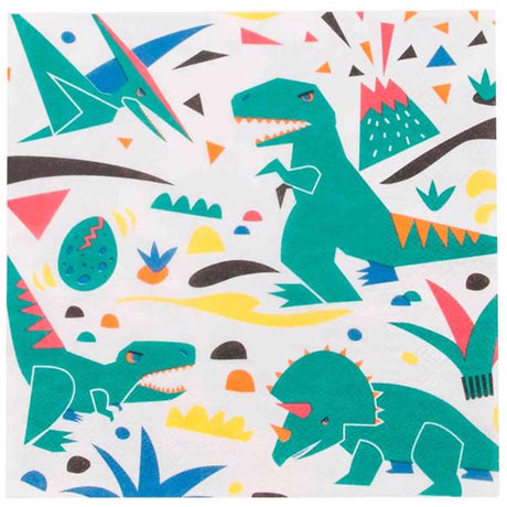 My Little Day Dinosaur Serviett 20 stk