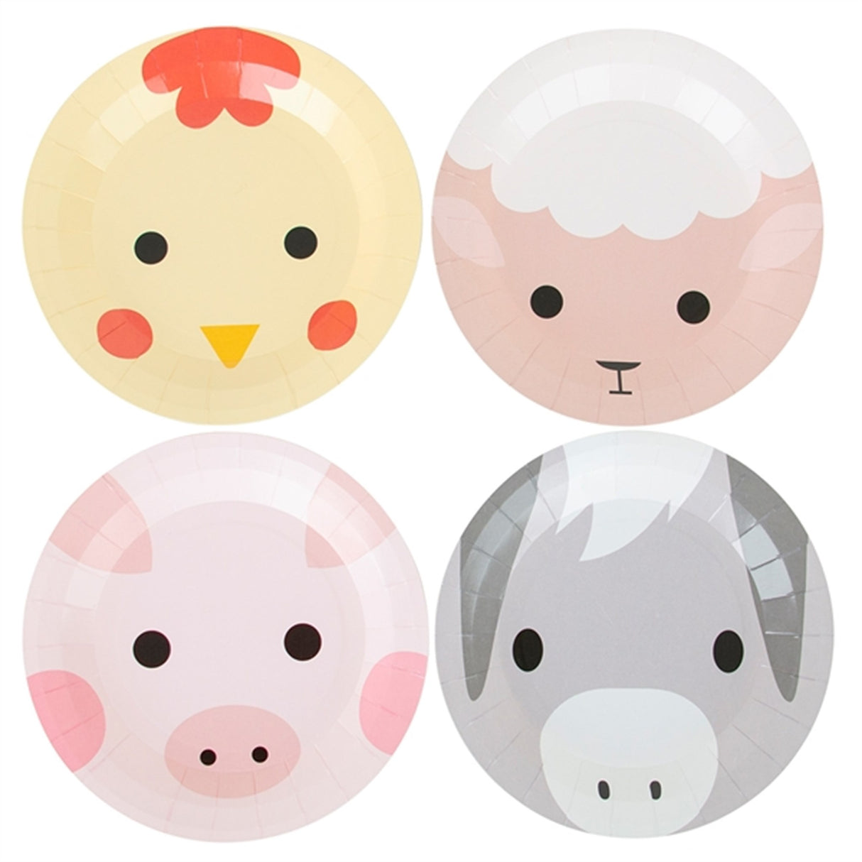 My Little Day Mini Farm Plates 8 Pcs