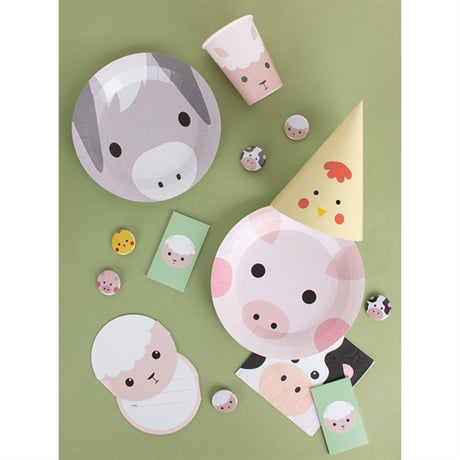 My Little Day Mini Farm Plates 8 Pcs 2