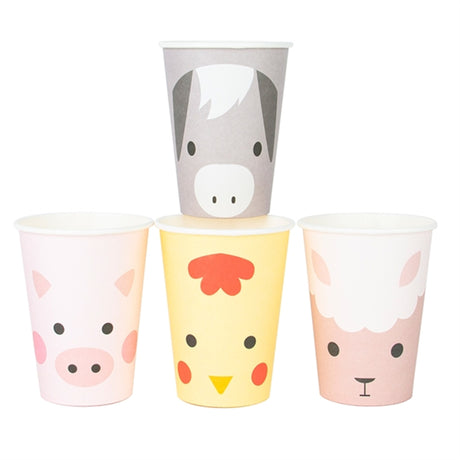 My Little Day Mini Farm Cups 8 Pcs