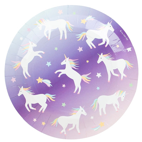 My Little Day Unicorn Plates 8 pcs