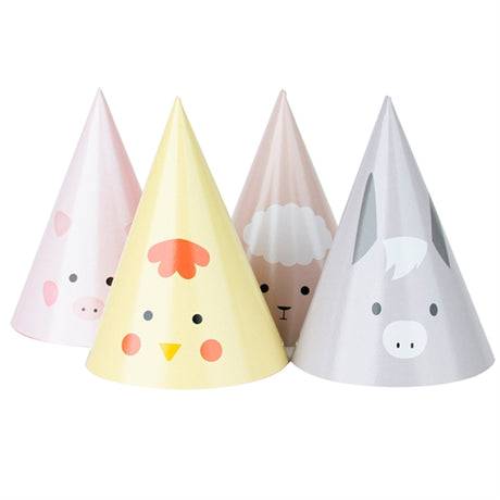 My Little Day Mini Farm Party Hats 8 Pcs