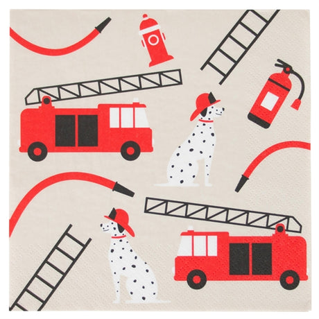 My Little Day Firefighter Napkins 20 pcs