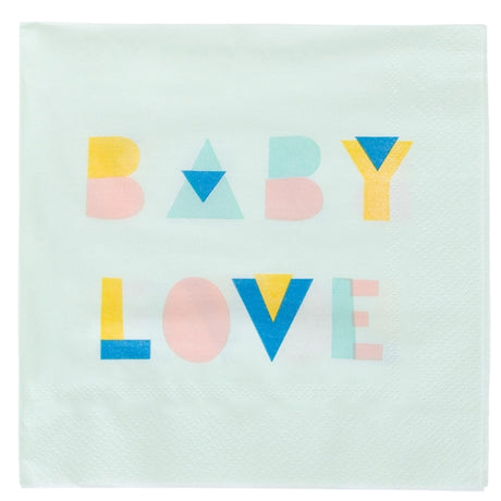 My Little Day Babyshower Mint Napkins 20 pcs