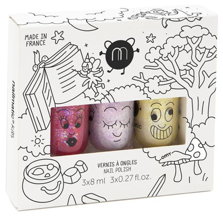 Nailmatic Nail Polish Waterbased 3 Pack Magic Forest Sissi/Lala/Lulu