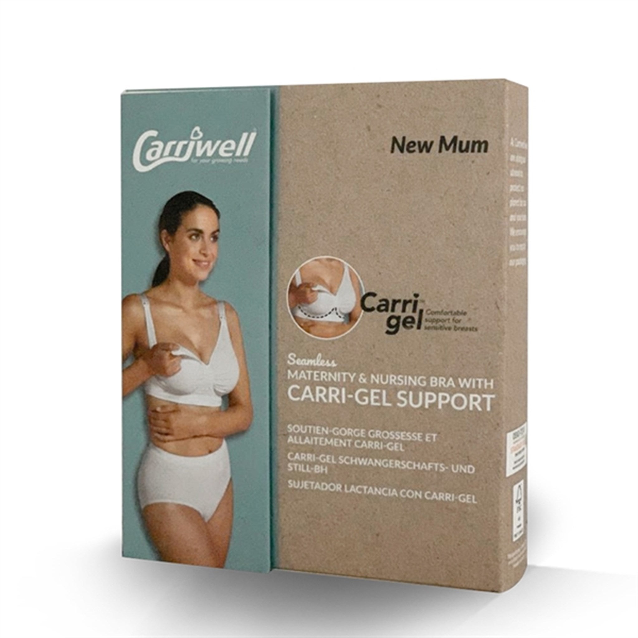Carriwell Graviditets- og Amme-BH m. Carri-Gel Hvid 5