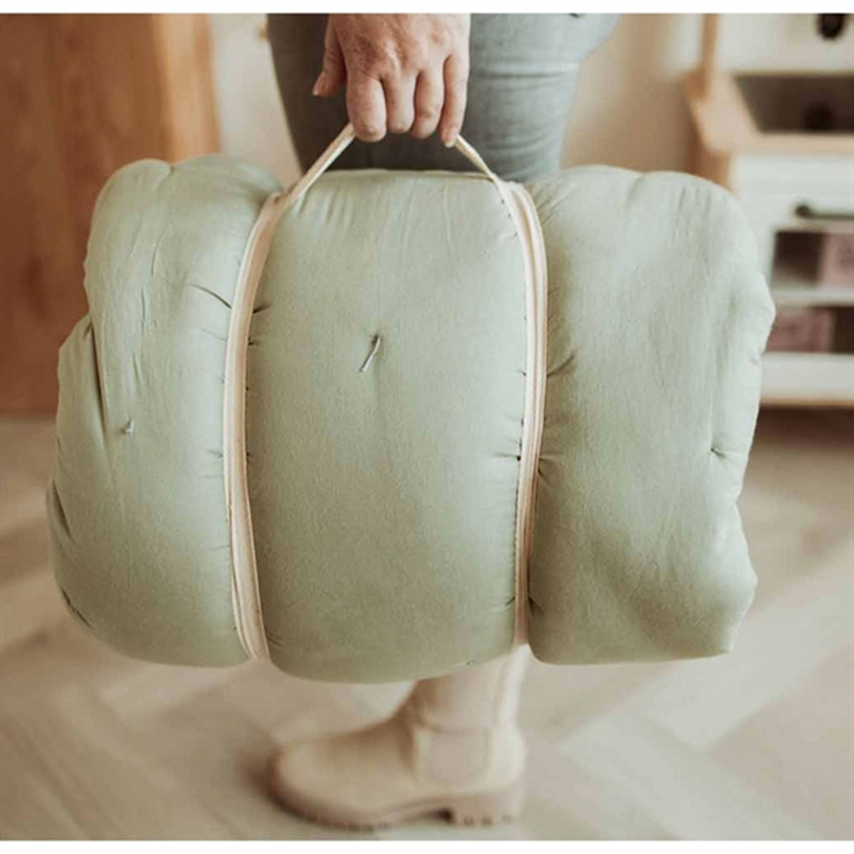 Play&Go 3-i-1 Leketeppe Organic Bloom Meadow green