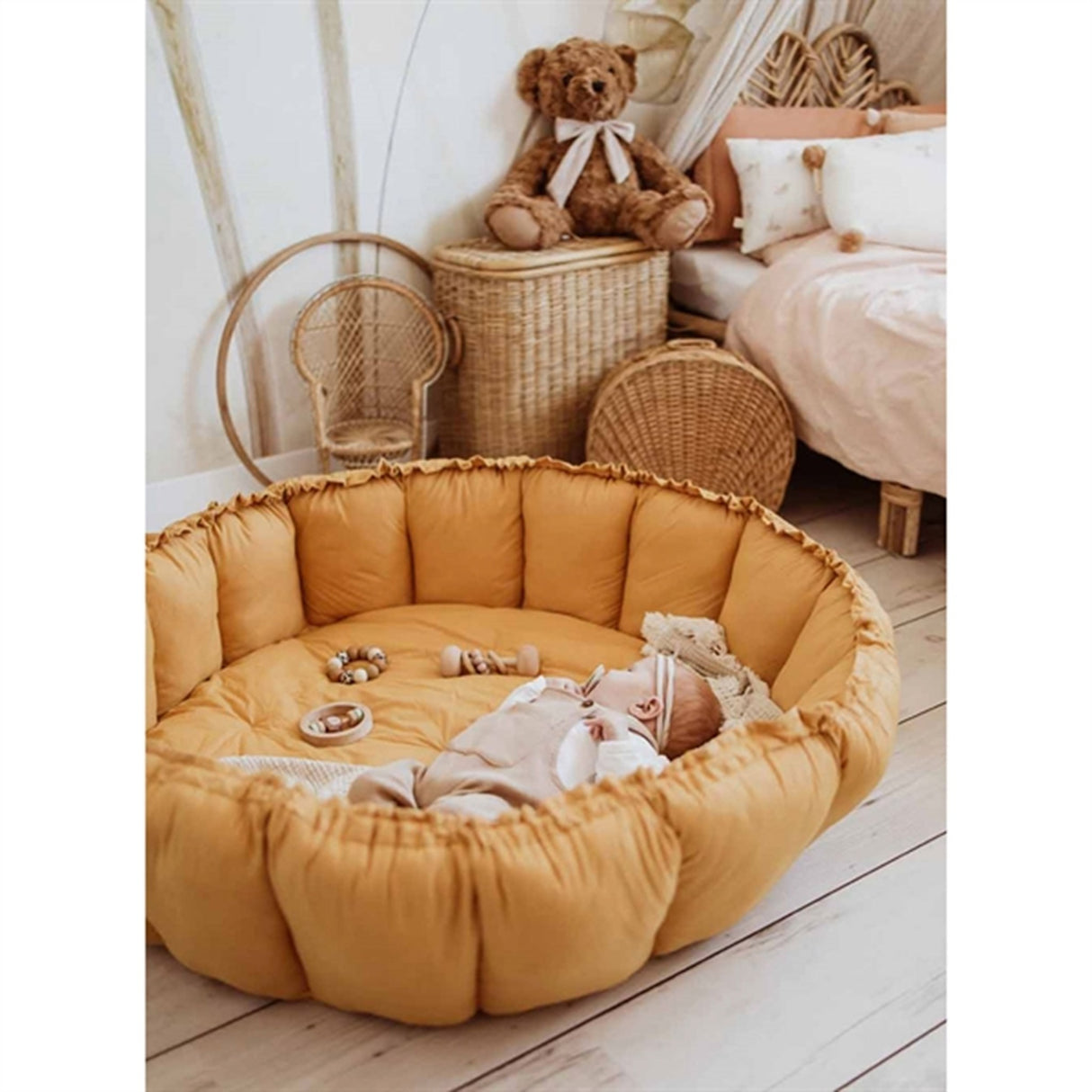 Play&Go 2-i-1 Leketeppe Organic Bloom Mustard