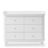 Oliver Furniture Wood Puslekommode m. 6 Skuffer Hvid