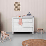 Oliver Furniture Wood Puslekommode m. 6 Skuffer Hvid 2