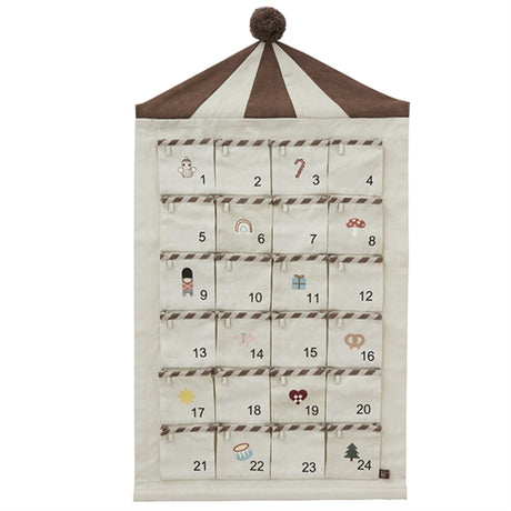 OYOY Julekalender Sirkus Beige/Brun