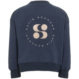 Sofie Schnoor Dark Blue Collegegenser 3