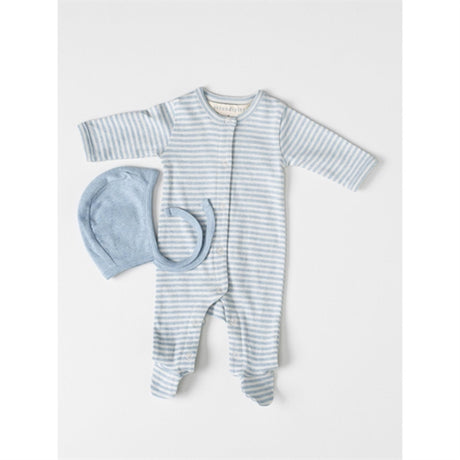 Serendipity Aqua/Ecru Newborn Onesie