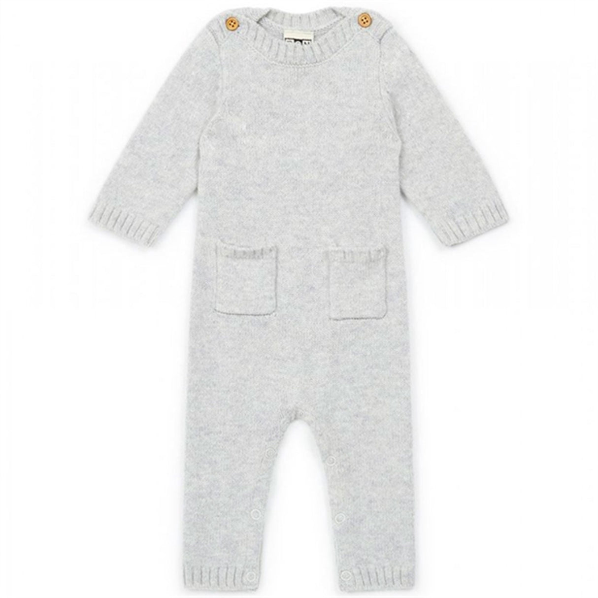 BONTON Heather Grey Strikk Heldrakt