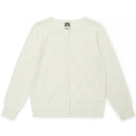 BONTON Cream Strikk Cardigan