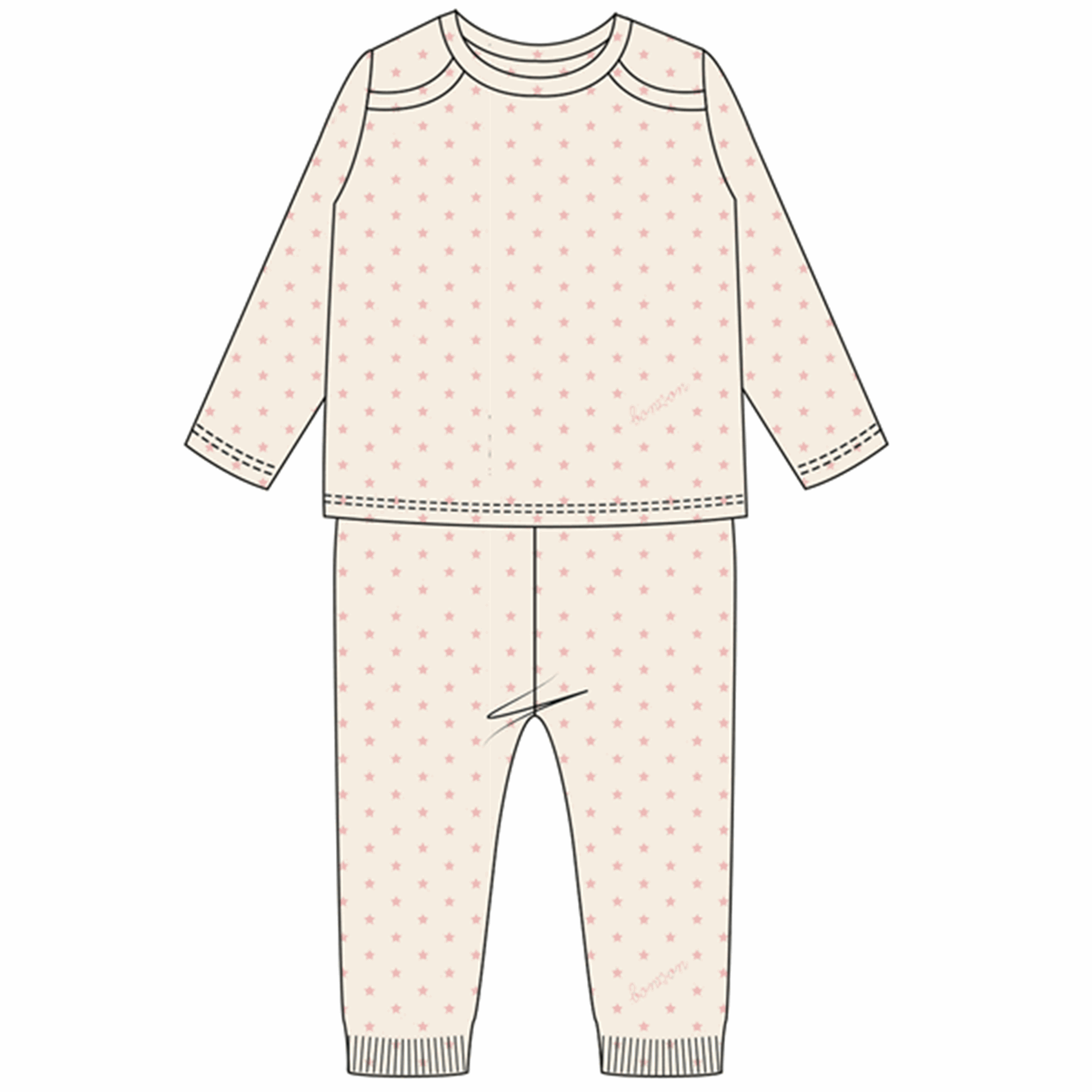 BONTON Semi Rose Pyjamas Sæt