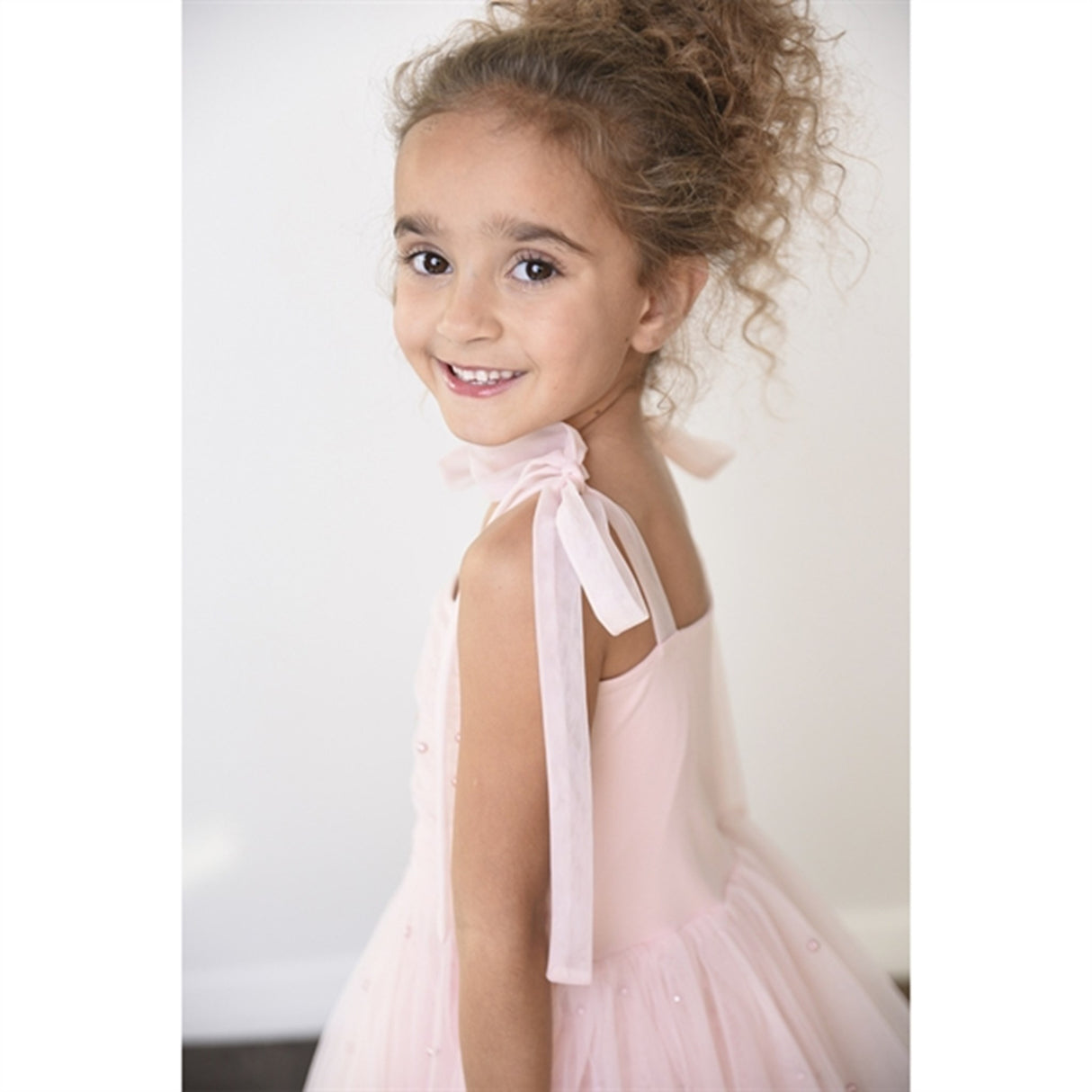 Dolly by Le Petit Tom Pearl Tulle Ballerinasko Kjole Pink 5