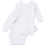 Petit Bateau Kryds Bodies 2-Pak White 2