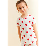 Petit Bateau Pyjacourt White/Red