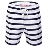 Petit Crabe White/Blue Alex Badeshorts