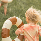 Petit Piao Dark Peach Striped T-shirt Baggy 4