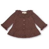 That's Mine Marron Pile Strikk Cardigan