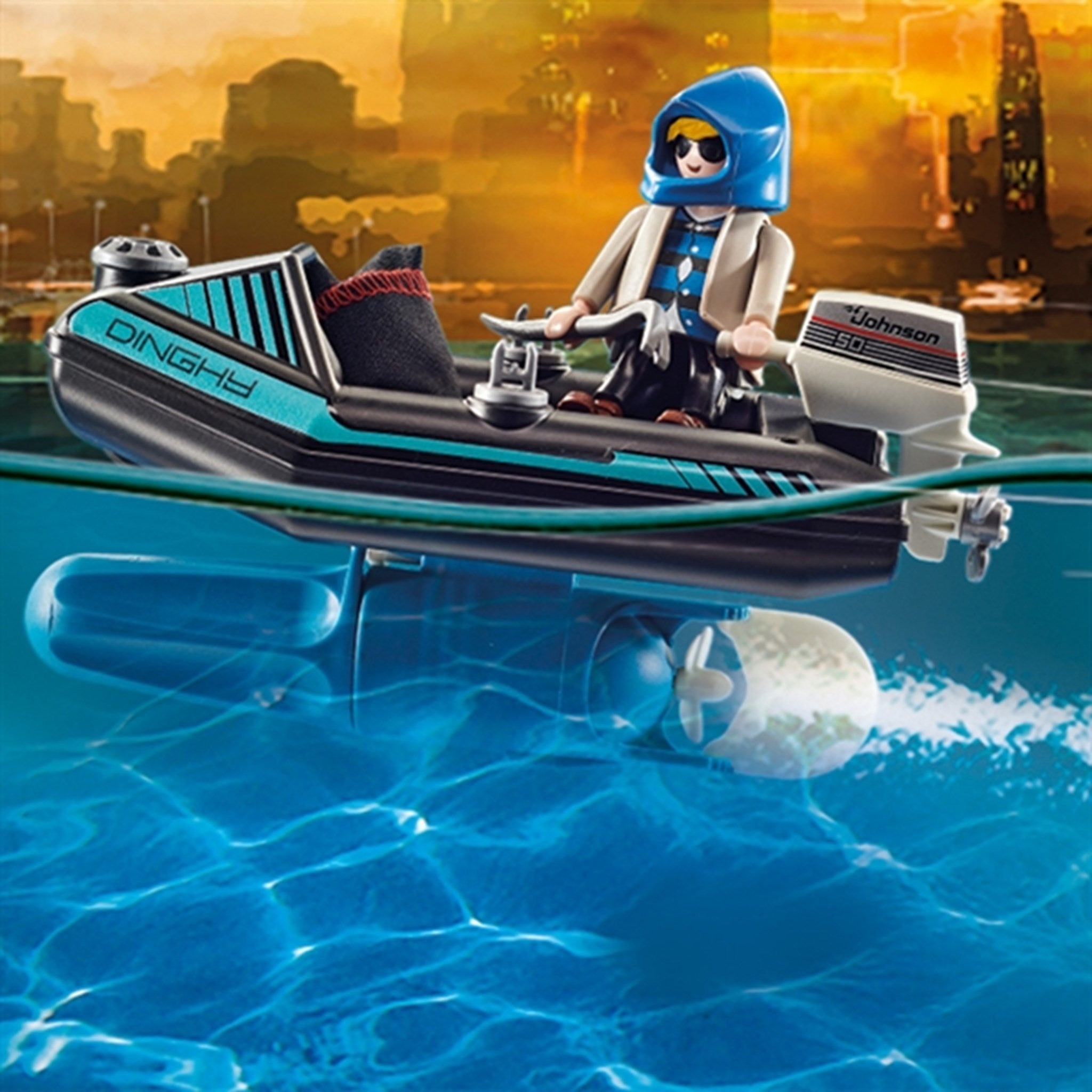 Playmobil® City Action - Police Jet Pack with Boat 2