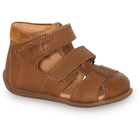 Pom Pom Sandal Two Borrelås Camel