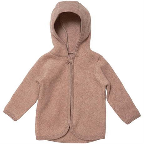 Huttelihut Poofy Babyjakke Bomuld Fleece Ash Rose