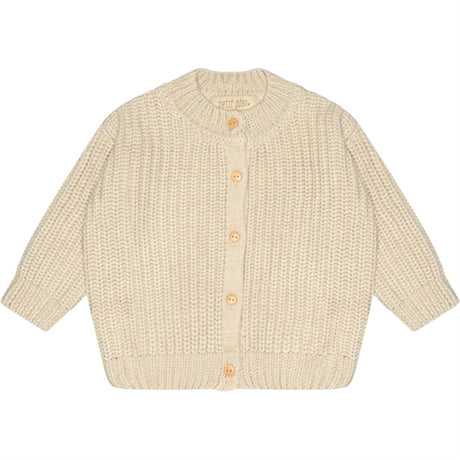 Petit Piao Offwhite Strikk Cardigan