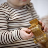 Petit Piao French Roast/Tapioka Modal Striped Body