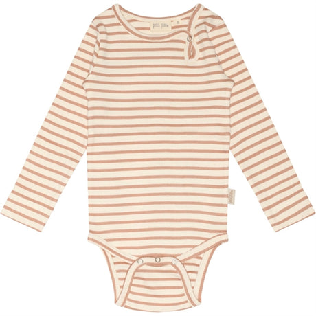 Petit Piao® Cafè Rose/Off White Body Modal Striped