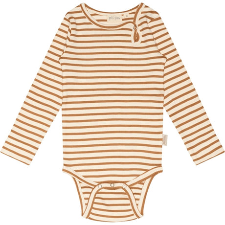 Petit Piao® Caramel/Off White Body Modal Striped