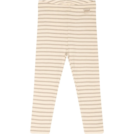 Petit Piao® Simply Taupe Leggings Modal Striped