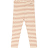 Petit Piao® Cafè Rose/Off White Leggings Modal Striped