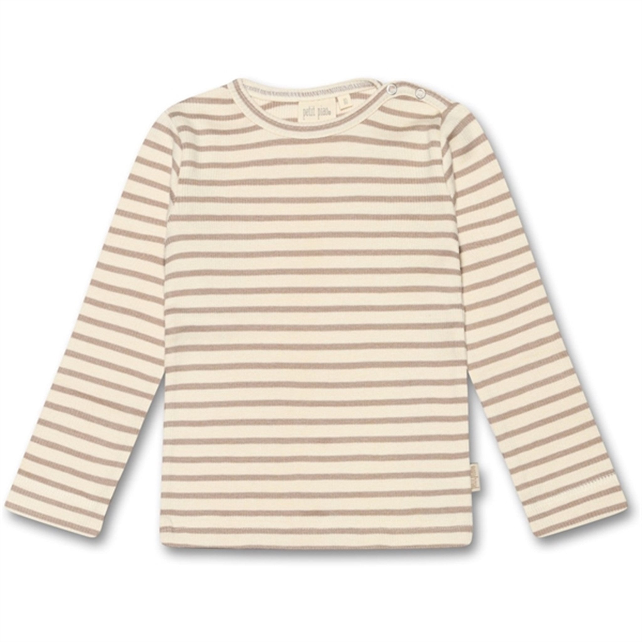 Petit Piao® Simply Taupe Bluse Modal Striped