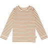 Petit Piao® Caramel/Off White T-shirt Modal Striped