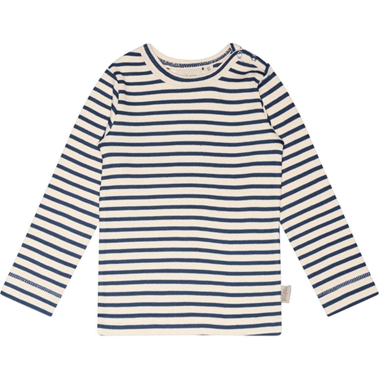 Petit Piao® Denim Blue/Off White Genser Modal Striped