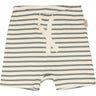 Petit Piao Light Petrol/Offwhite Shorts Modal Striped