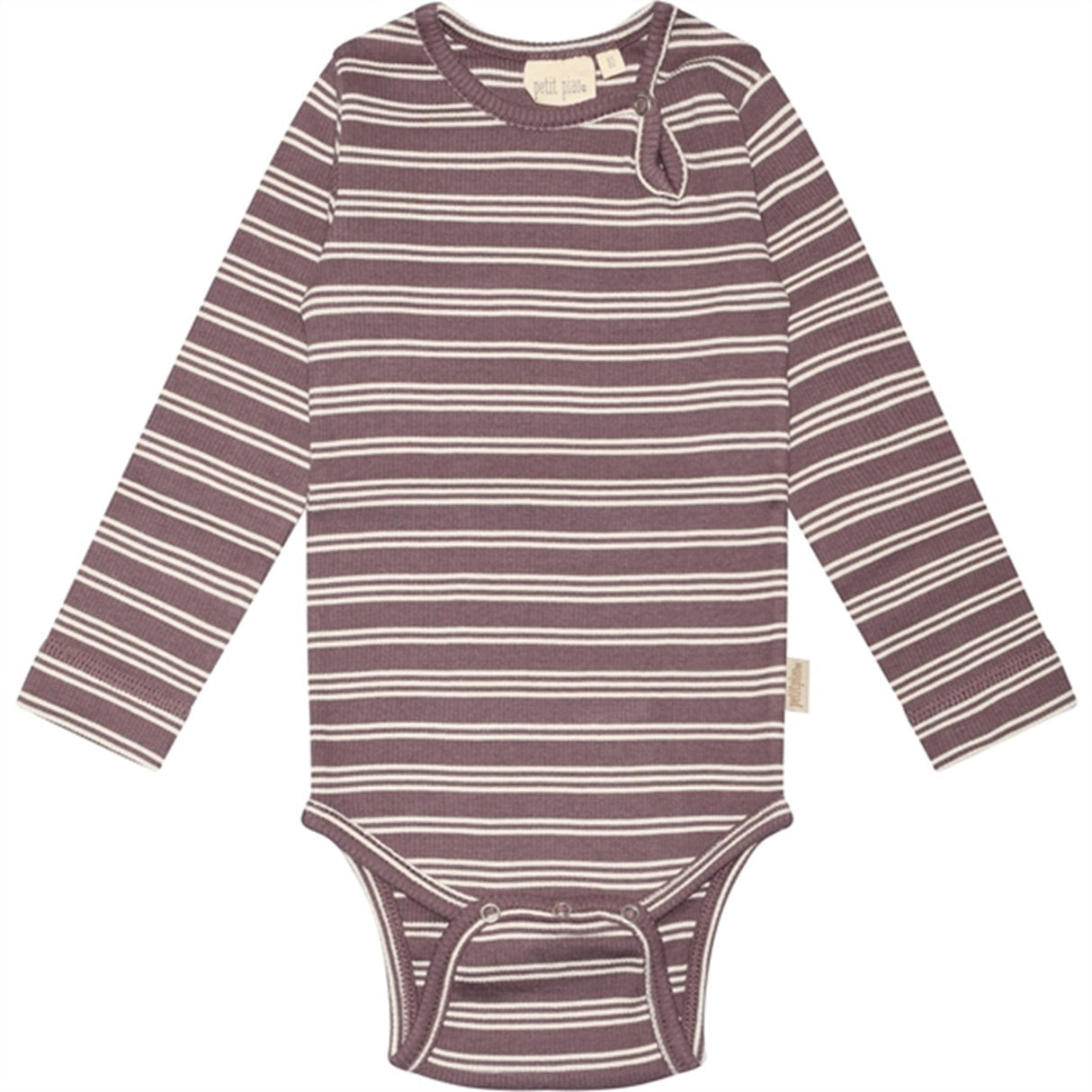 Petit Piao® Lavender Mist/Off White Body Modal Thin Striped